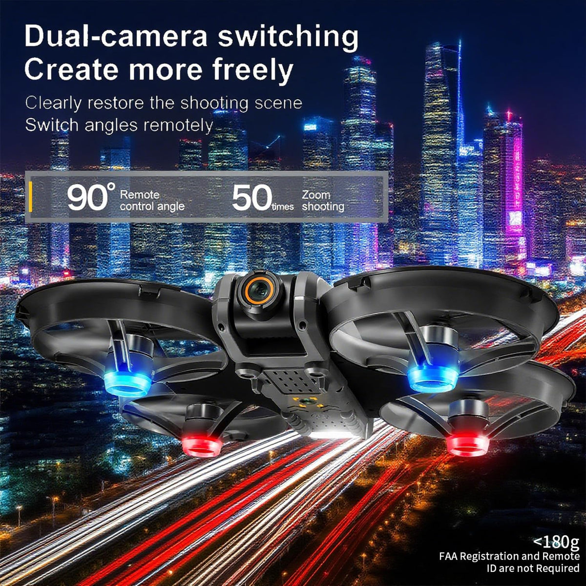 4.5-inch HD Screen Remote Control Drone with 2K Dual Cameras K5894