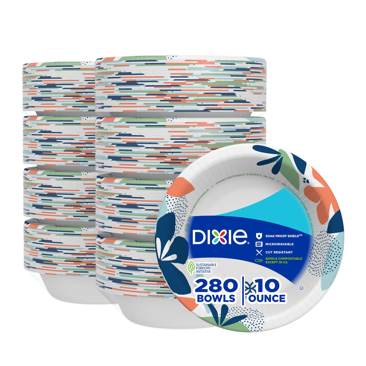 10 Oz Paper Bowls, 280 Count J54956