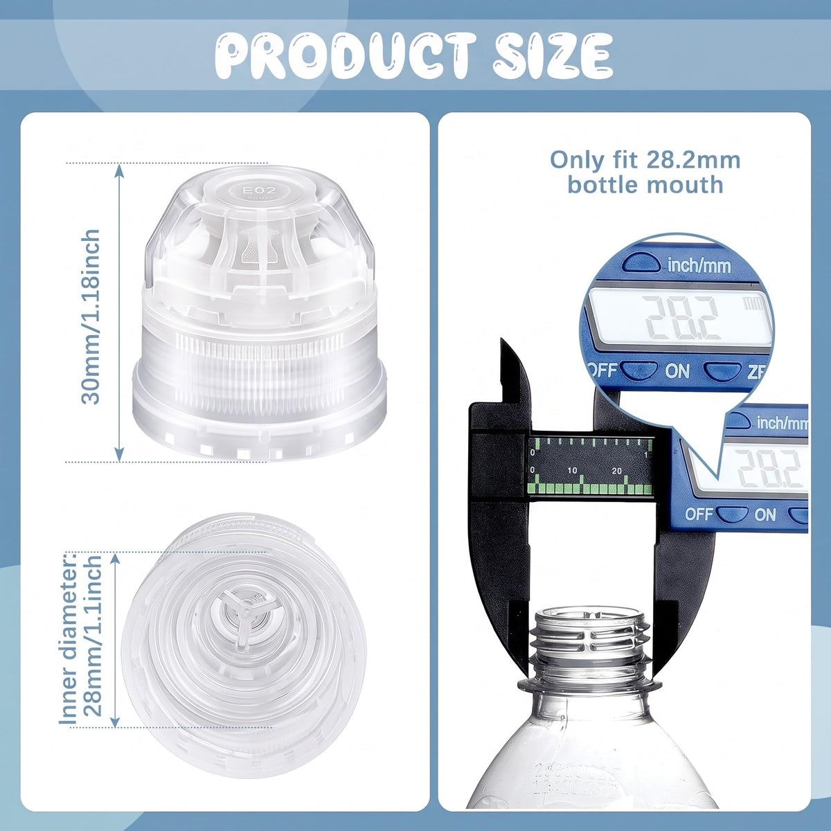 30 Pcs Replacement Sport Bottle Caps B961