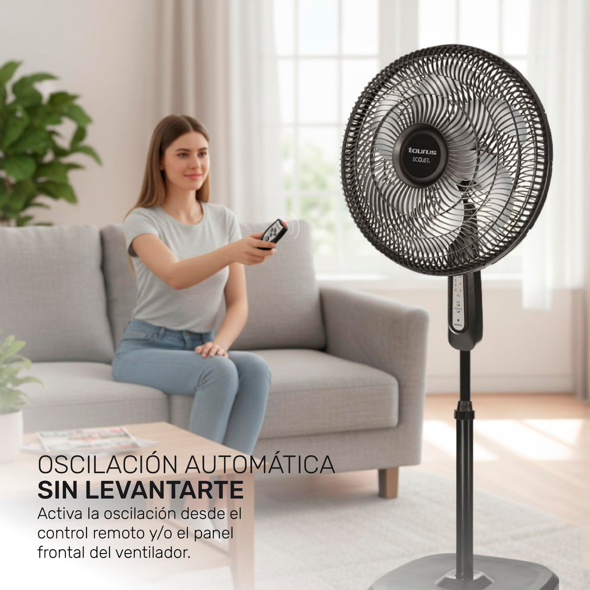 16" Oscillating Pedestal Fan with Remote E999