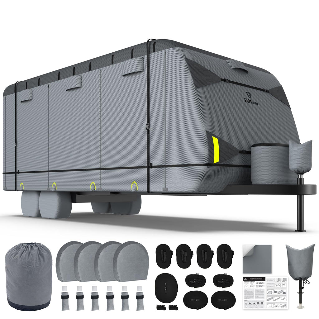 9-Layer Heavy Duty Waterproof Travel Trailer RV Cover M980309