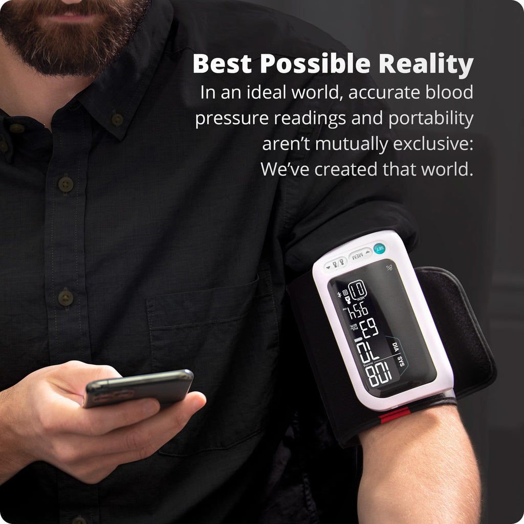 Bluetooth Blood Pressure Monitor with Upper Arm Cuff T743094
