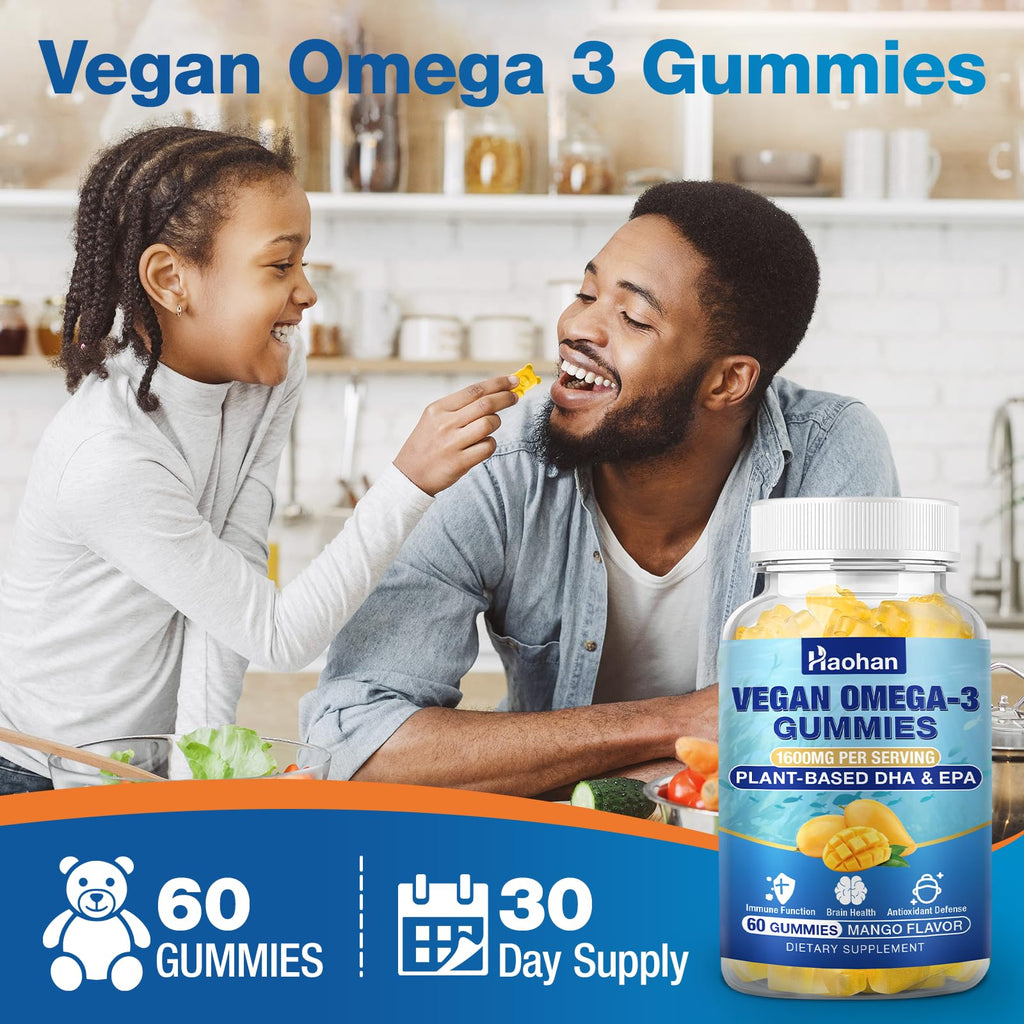 Sugar-Free Orange Flavor Omega-3 Gummies 120 Gummies X468089