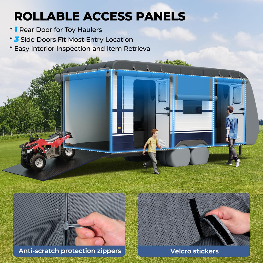 9-Layer Heavy Duty Waterproof Travel Trailer RV Cover M980309