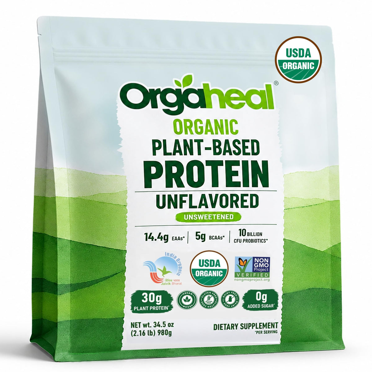 Unflavoured Vegan Protein Powder 34.5 Oz X312