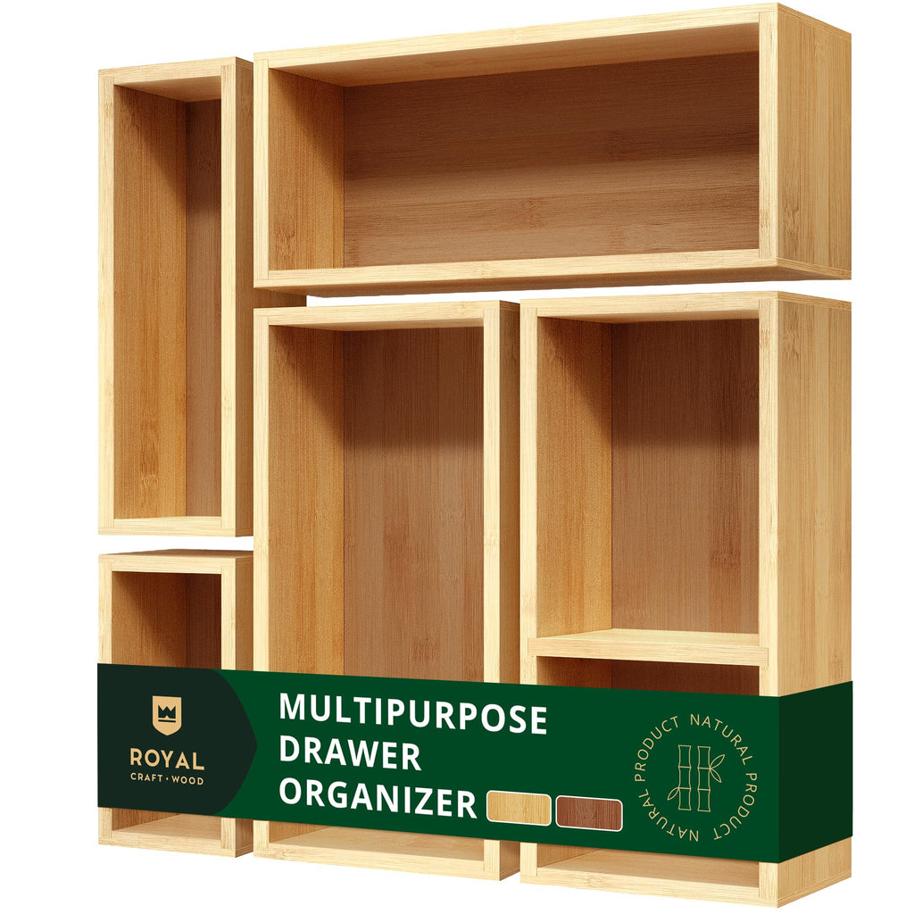 5-Piece Bamboo Drawer Organizer Set L13075