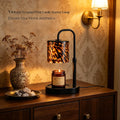 Black Leopard Print Candle Warmer Lamp with Timer W7916
