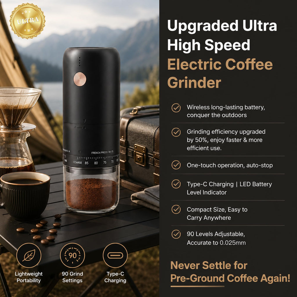Portable Electric Burr Coffee Grinder R6085