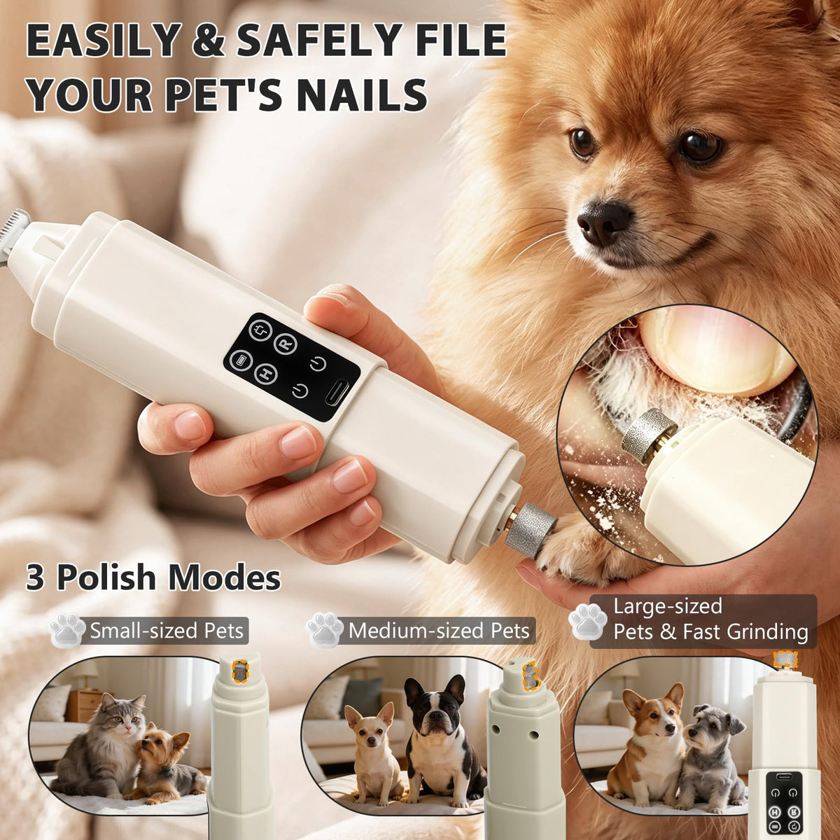 Dog Nail Grinder with Light A4462