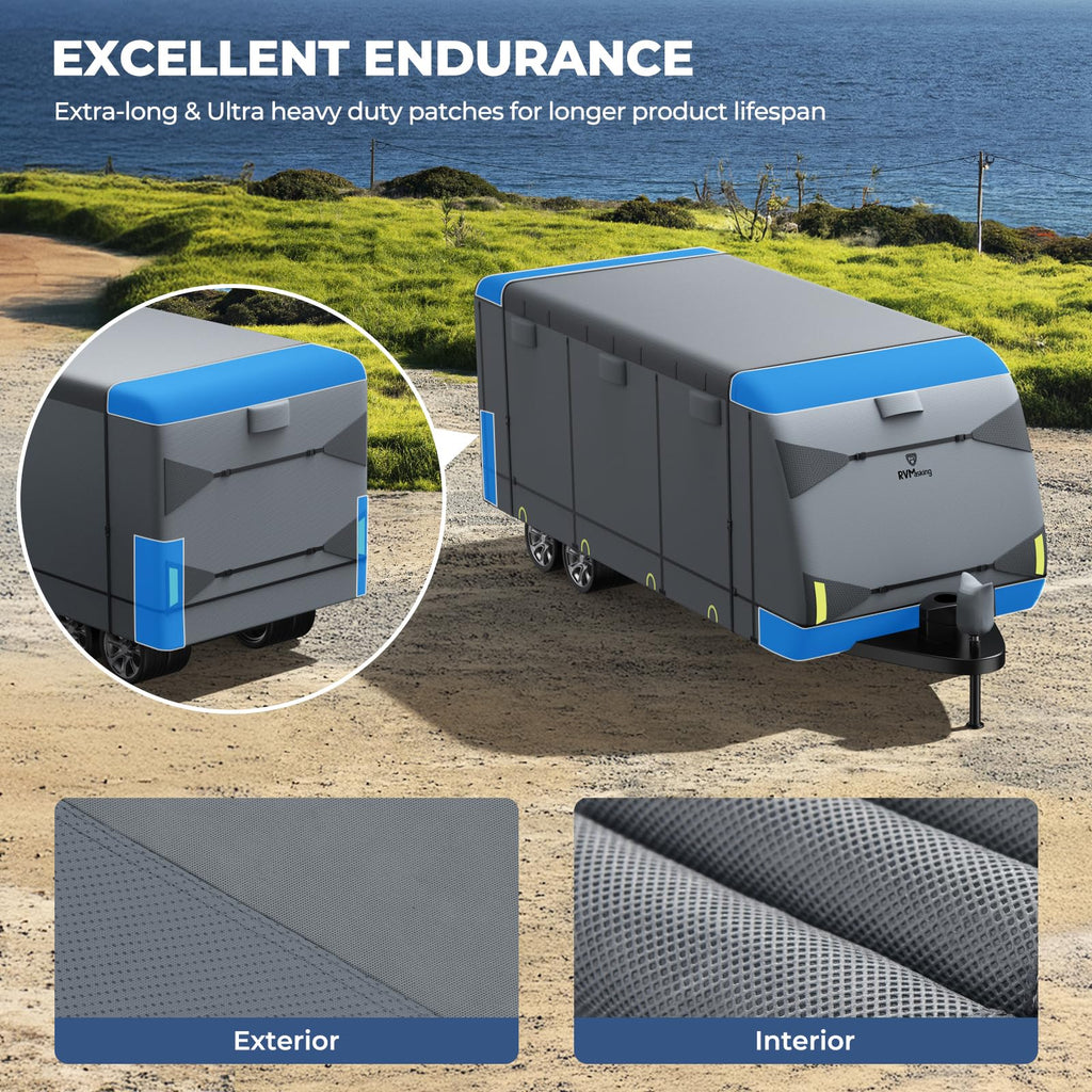 9-Layer Heavy Duty Waterproof Travel Trailer RV Cover M980309