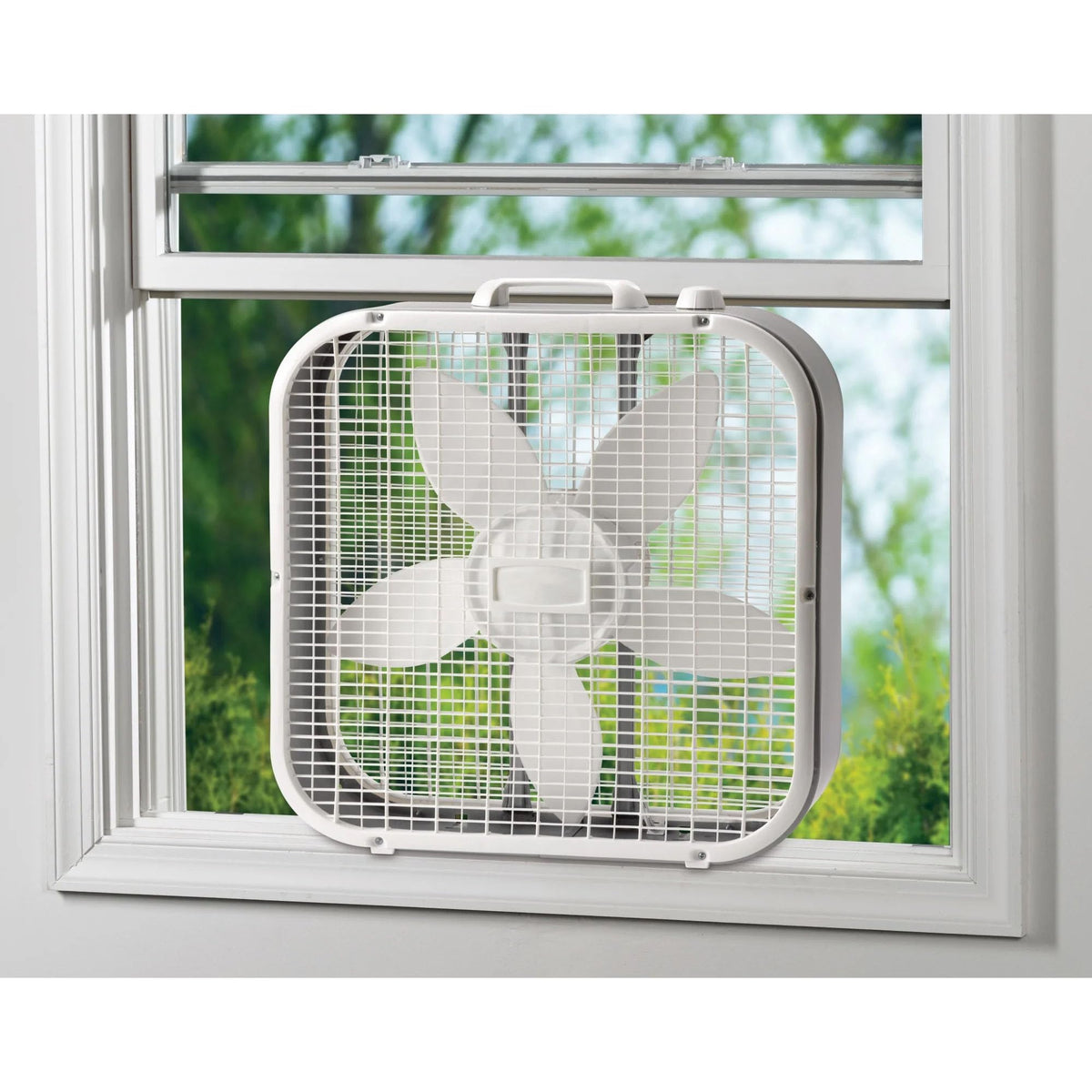 20" Classic Box Fan with 3 Speeds, White Q998