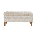 40" Button Tufted Storage Bench X271