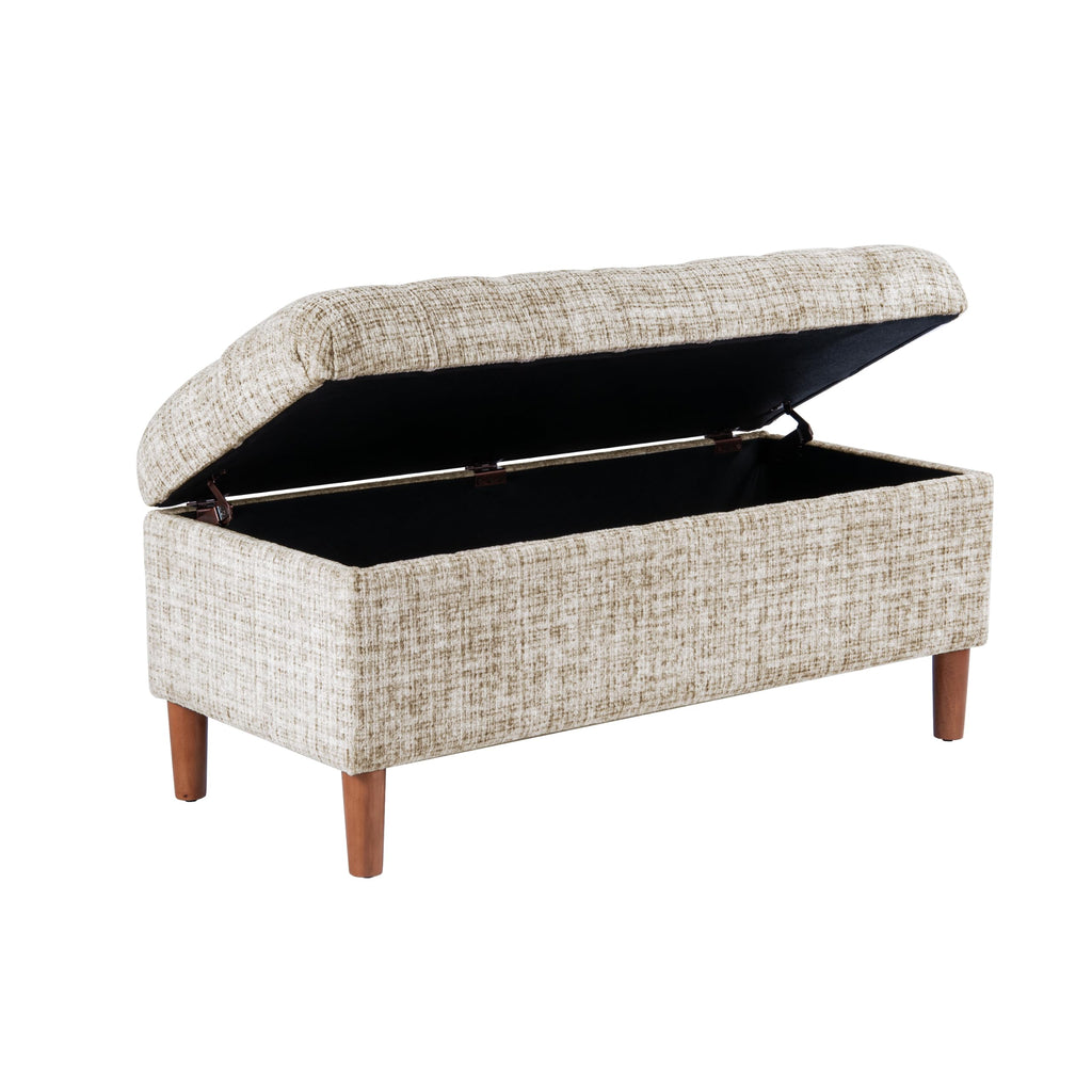 40" Button Tufted Storage Bench X271