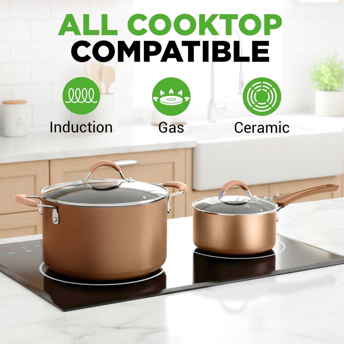 20-Piece Non Stick Induction Cookware Set K4459