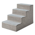 4-Step Non-Slip Grey Dog Steps D892