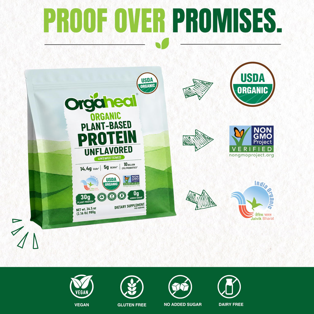 Unflavoured Vegan Protein Powder 34.5 Oz X312