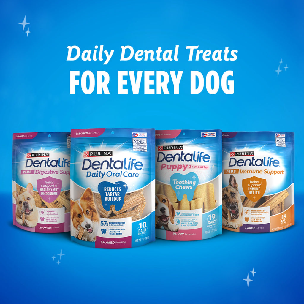 Daily Oral Care Dog Treats for Small Dogs, 58 ct H76141