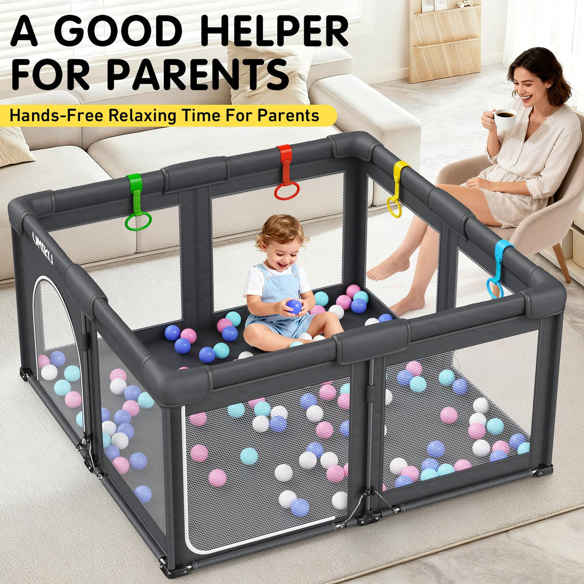 Foldable Baby Playpen 50X50 I8488