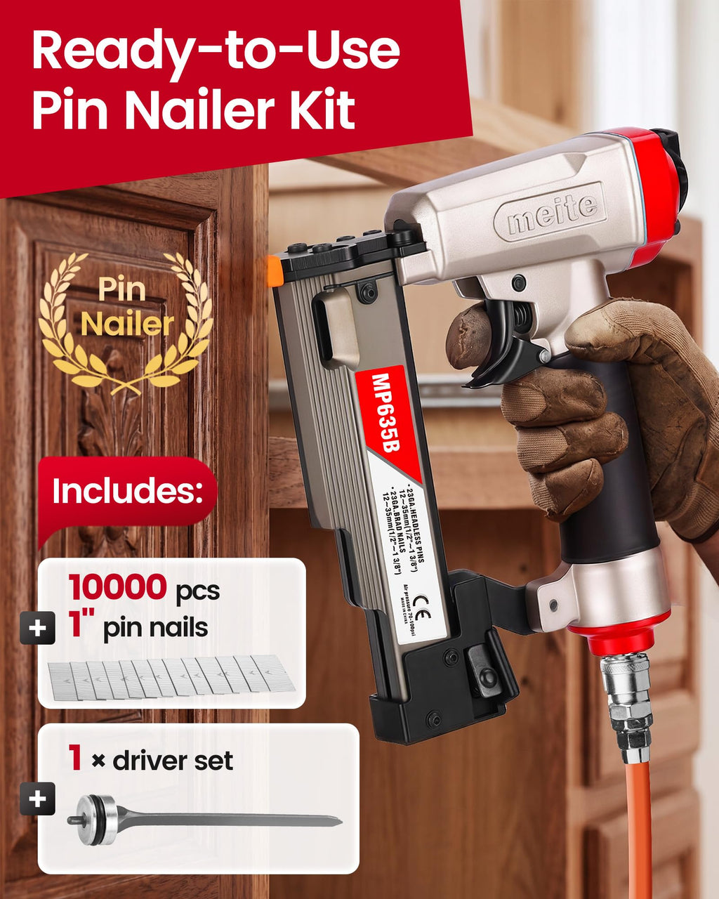 23 Gauge Pneumatic Pin Nailer E166221
