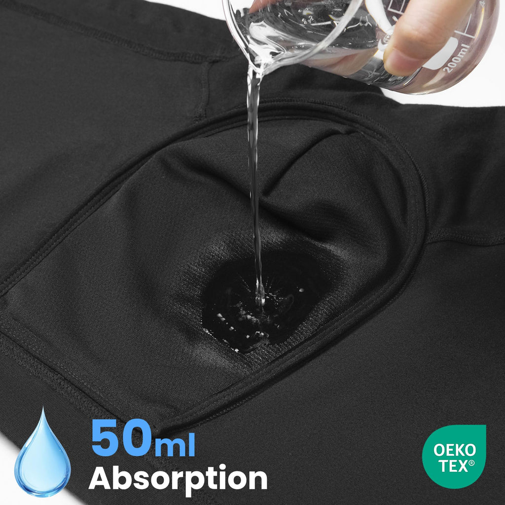 Mens Washable Incontinence Underwear 50ml Absorbent 4XL K6624