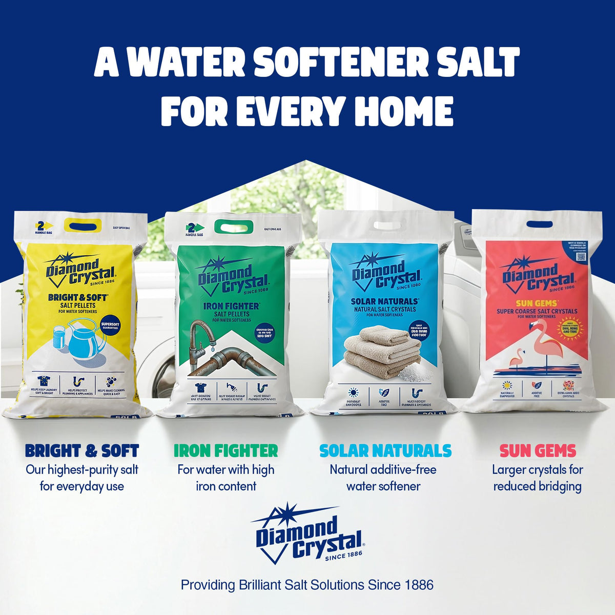 Coarse Salt Crystals, 40 Pounds Q340838