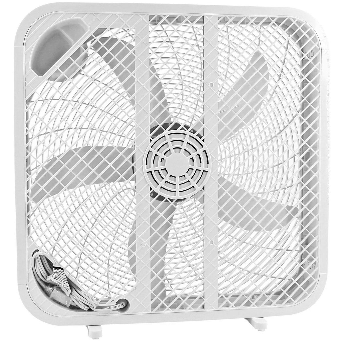 20" Box Fan, 3 Settings, Carry Handle, White M775