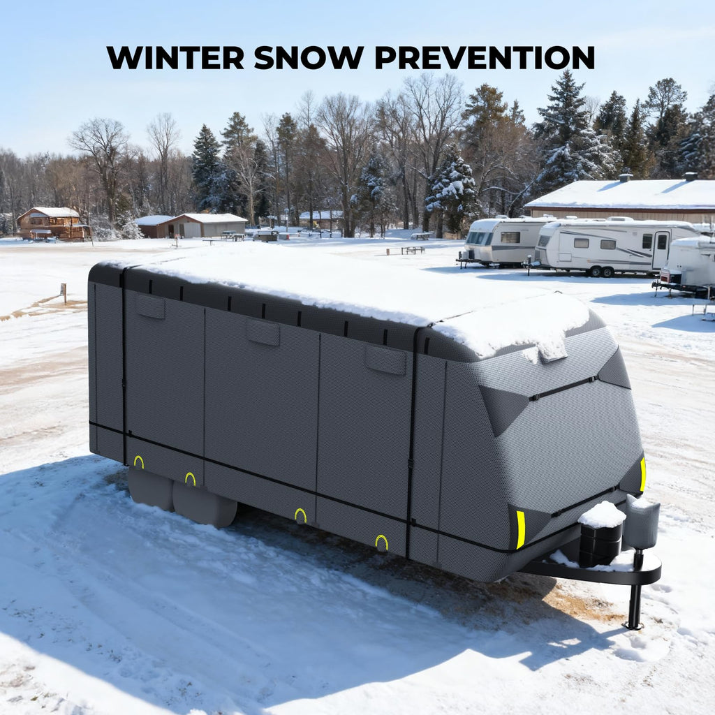 9-Layer Heavy Duty Waterproof Travel Trailer RV Cover M980309