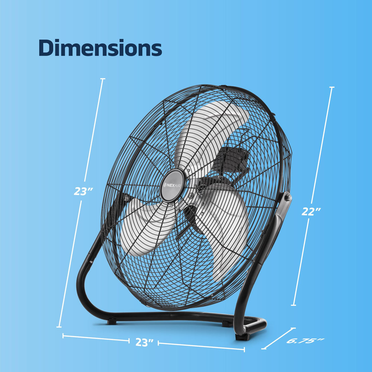 20-Inch 3-Speed High-Velocity Metal Floor Fan W31049