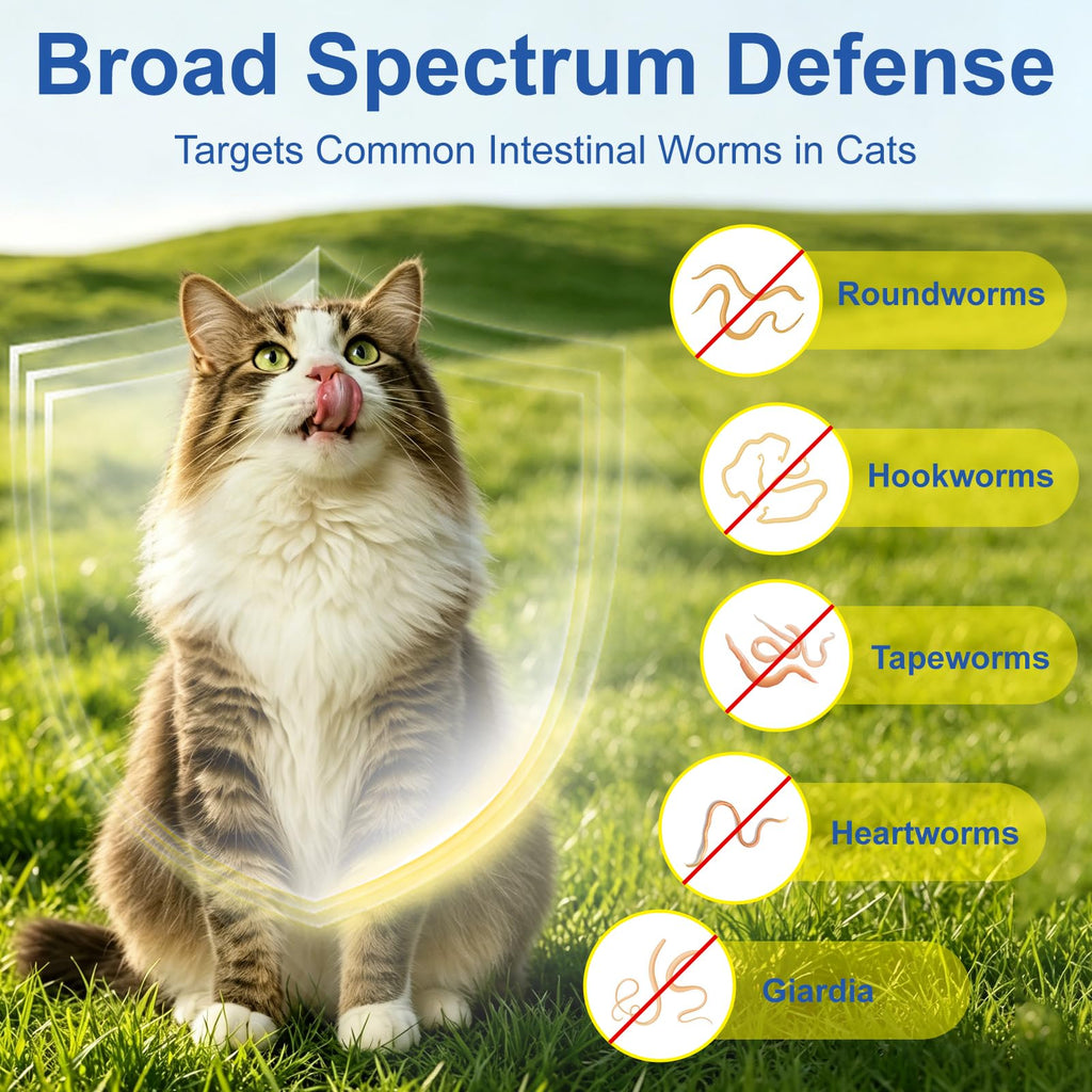 Broad Spectrum Dewormer Tablets for Cats and Kittens, 100 Tablets O2712