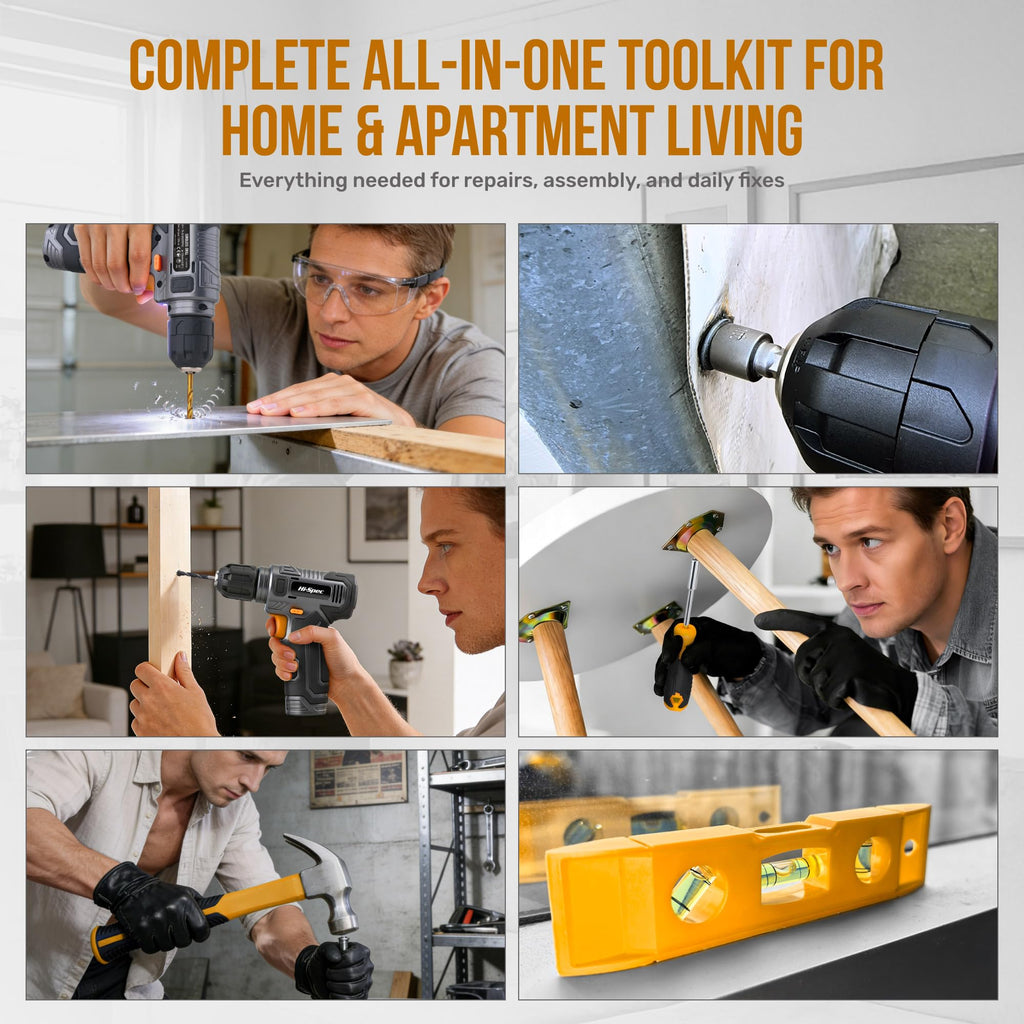 8V Cordless Drill Set & Household Tool Kit Z68306