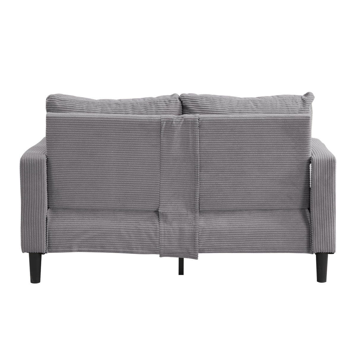 Small Space Saving Light Gray 2-Seat Upholstered Sofa A45023