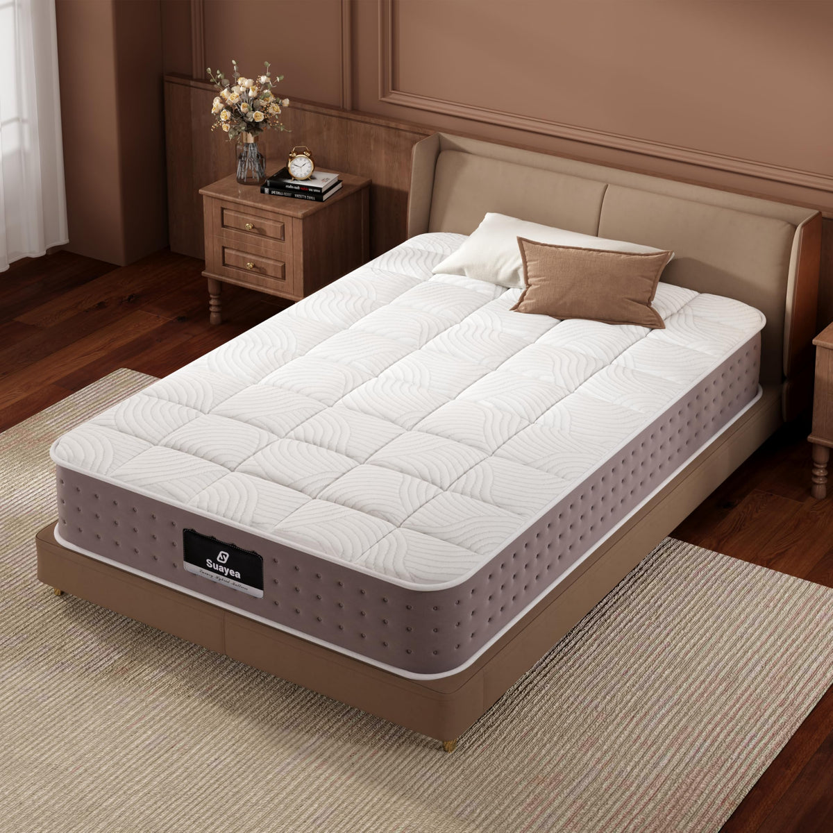 8 Inch Medium Firm Twin XL Hybrid Mattress J953481