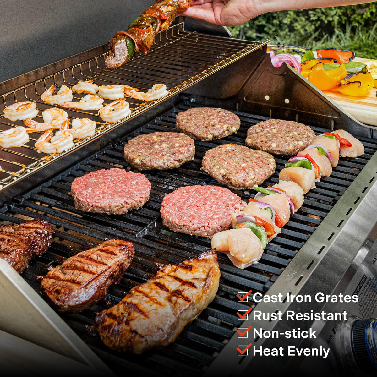 4+2 Burner Propane Gas Grill Stainless Steel P789