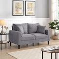 Small Space Saving Light Gray 2-Seat Upholstered Sofa A45023