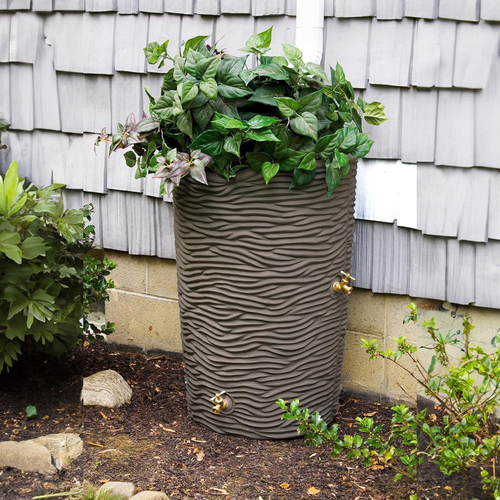 50 Gallon Rain Saver Barrel with 2 Spigots and Stand M4699