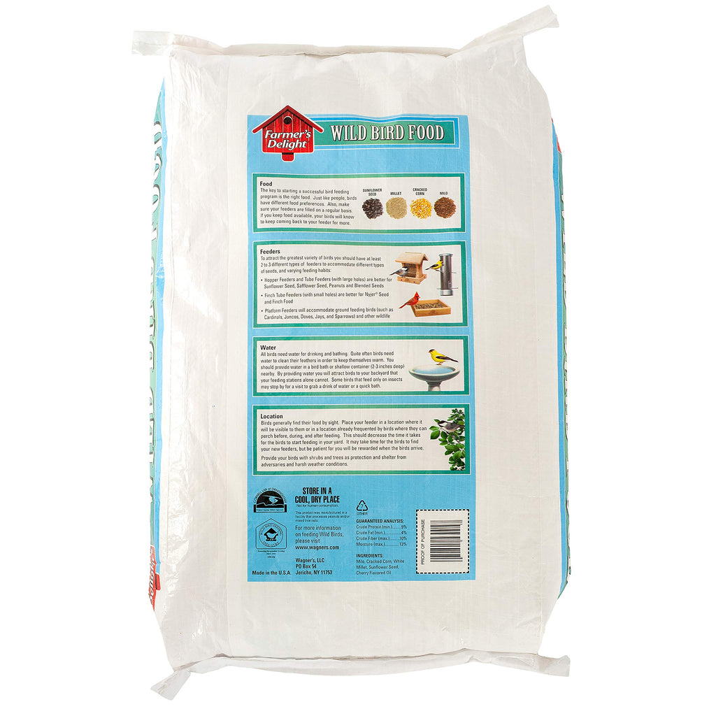 Wild Bird Food with Cherry Flavor 20-Pound Bag and Black Oil Sunflower Seed 5-Pound G83397