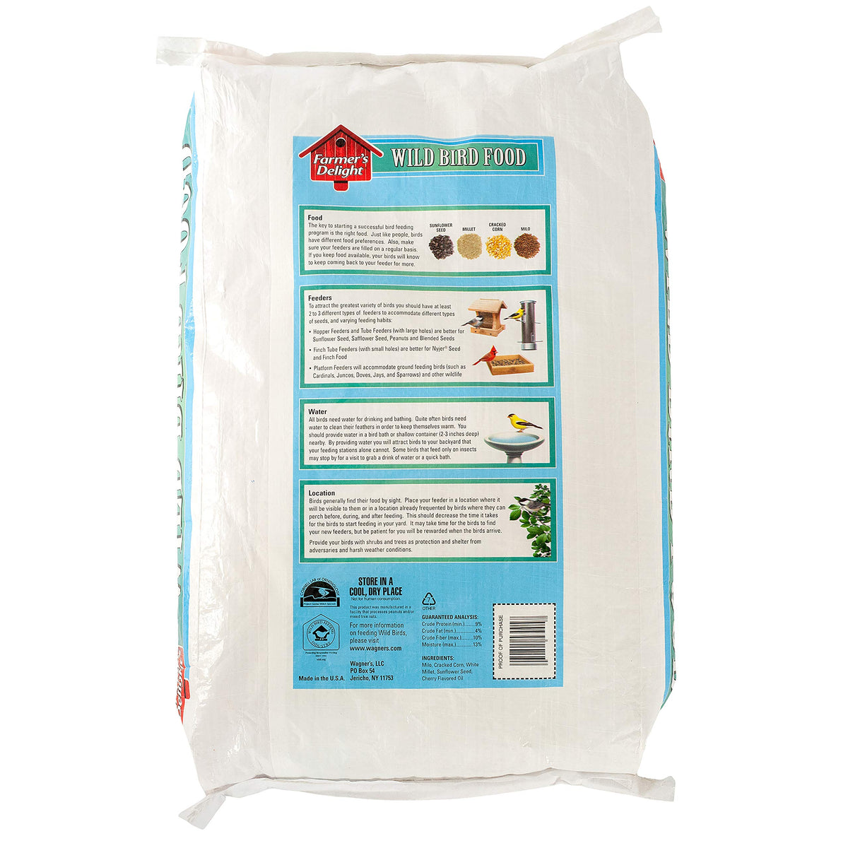 Wild Bird Food with Cherry Flavor 20-Pound Bag and Black Oil Sunflower Seed 5-Pound G83397